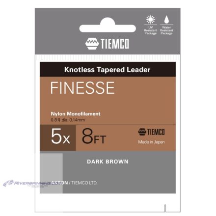 TIEMCO VÉKONYODÓ ELŐKE FINESSE TAPERED LEADER 8ft 3X