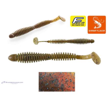 TIEMCO LOCOISM FLEXY SHAD 3" 7.6cm #133 GP/BK&BLF