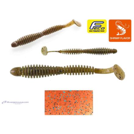 TIEMCO LOCOISM FLEXY SHAD 3.5" 8.9cm #142 Cinnamon/BLF