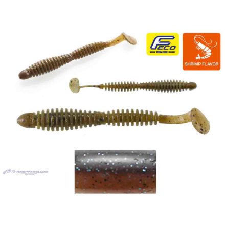 TIEMCO LOCOISM FLEXY SHAD 3.5" 8.9cm #239 Locom Blanc