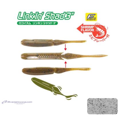 TIEMCO LINKIN SHAD 3" 7.6cm Color 161