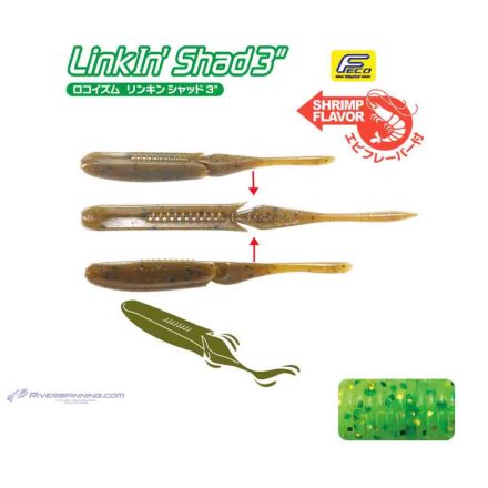 TIEMCO LINKIN SHAD 4" 10cm Color 152