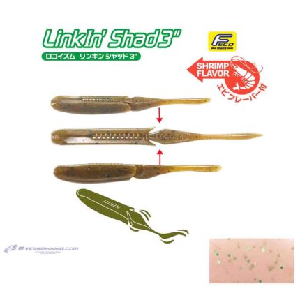 TIEMCO LINKIN SHAD 5" 12.5cm Color 155