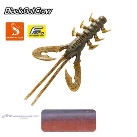 TIEMCO BLACK OUT CRAW 4" 10cm Color 002