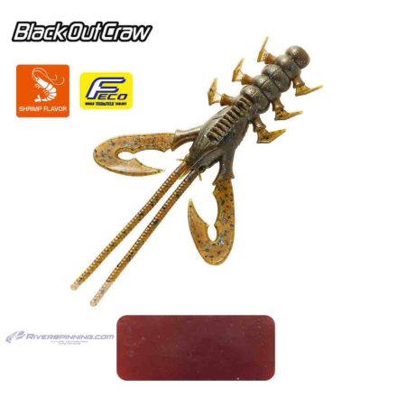 TIEMCO BLACK OUT CRAW 4" 10cm Color 004