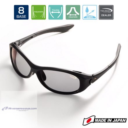 NAPSZEMÜVEG POLARIZÁLT SIGHT MASTER ROTONDO MATTE BLACK SWR Super Light Gray