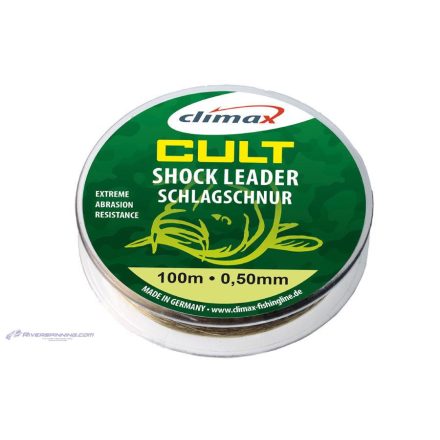 CLIMAX CULT CARP SHOCK LEADER 100m 0.60mm 45lb 20.3kg Camouflage