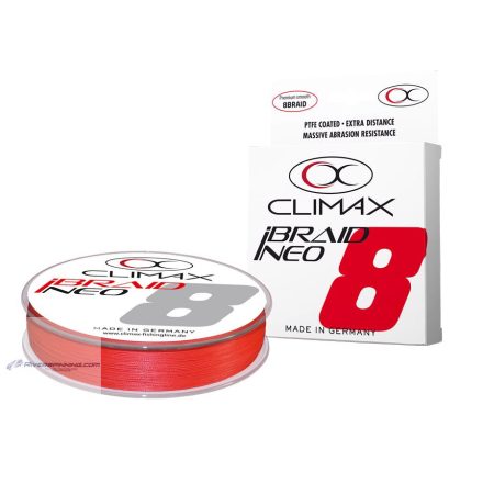 CLIMAX iBRAID NEO X8 FLUO RED 135m 0.10mm 6.7kg