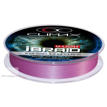 CLIMAX iBRAID U-LIGHT FLUO PURPLE 135m 0.04mm 3.0kg