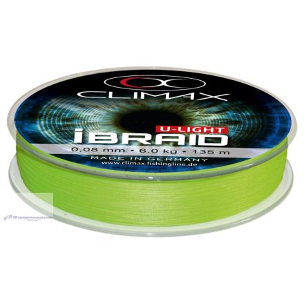 CLIMAX iBRAID U-LIGHT CHARTREUSE 135m 0.04mm 3.0kg