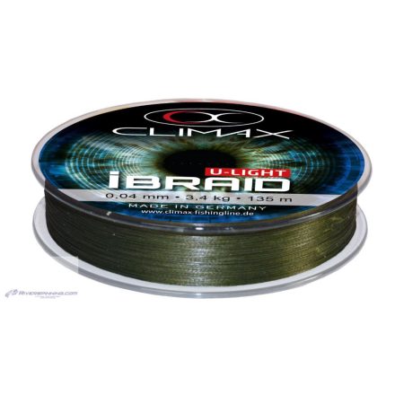 CLIMAX iBRAID U-LIGHT MOSSGREEN 135m 0.04mm 3.0kg