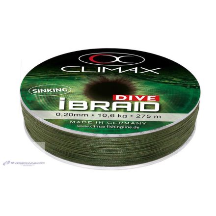 CLIMAX iBRAID DIVE SINKING OLIVE GREEN 135m 0.08mm 3.2kg