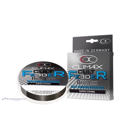 CLIMAX CULT FEEDER FAST SINKING BRAID DROPLINK 10m 0.06mm 3.2kg Dark Grey