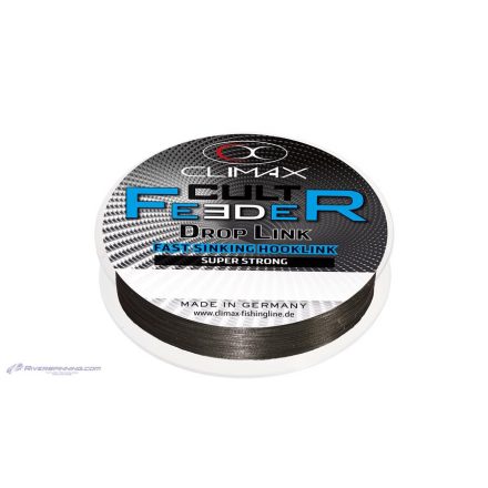 CLIMAX CULT FEEDER FAST SINKING BRAID DROPLINK 10m 0.12mm 5.0kg Dark Grey