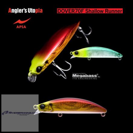 APIA DOVER 70F SHALLOW RUNNER 70mm 8.5gr 01 Red Gold Konoshiro