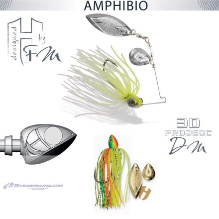 SPINNERBAIT AMPHIBIO TANDEM 1/4oz 7gr Fire Tiger