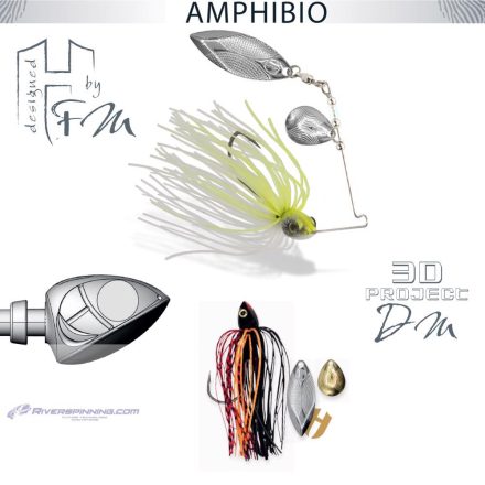 SPINNERBAIT AMPHIBIO TANDEM 1/4oz 7gr Devil