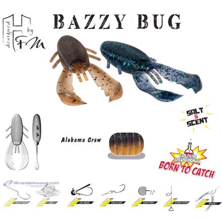 BAZZY BUG 3.2" 8cm Alabama Craw