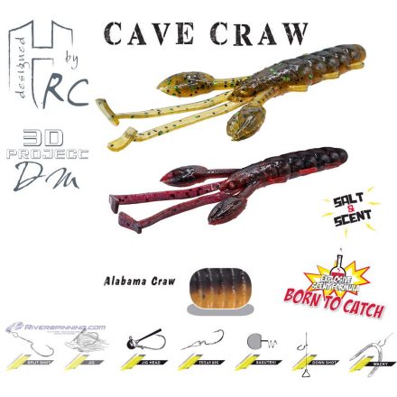 CAVE CRAW 3.8" 9.6cm Alabama Craw