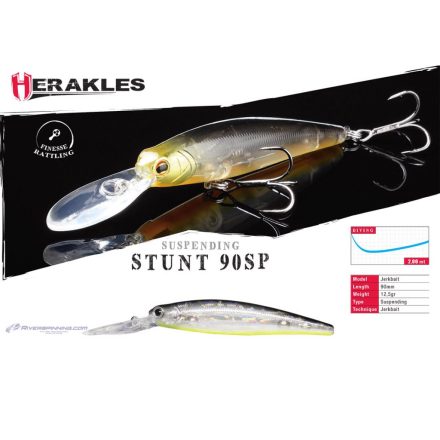 STUNT 90SP 9.0cm 12.5cm Ghost Reaction Shad