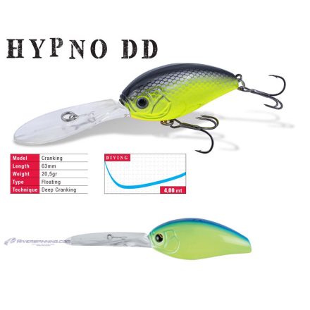 HYPNO-DD DEEP DIVE F 6.3cm 20.5gr Blue Back Chartreuse