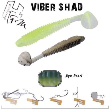 VIBER SHAD 3.8" 9.7cm AYU PEARL