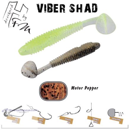 VIBER SHAD 3.8" 9.7cm MOTOR PEPPER