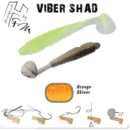 VIBER SHAD 3.8" 9.7cm ORANGE SHINER