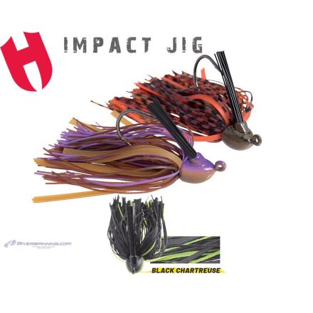 JIG IMPACT 1/4oz 7gr Black/Chartreuse