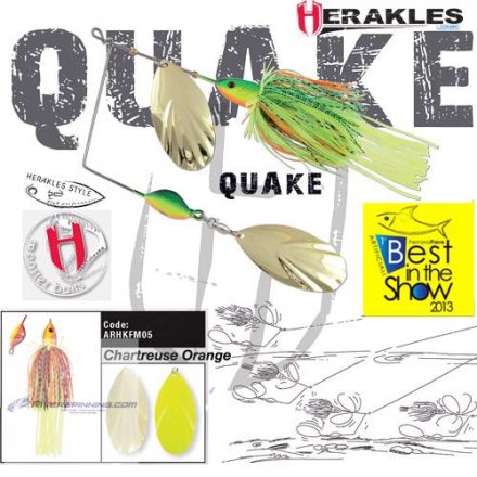 SPINNERBAIT QUAKE 1 1/2oz 42gr Chartreuse/Orange