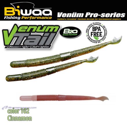 BIWAA VENUM TAIL 4" 10cm 102 Cinnamon