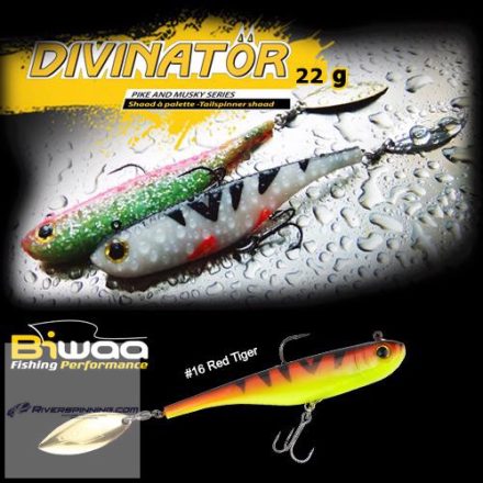 BIWAA DIVINATOR JUNIOR 14cm 22gr 16 Red Tiger