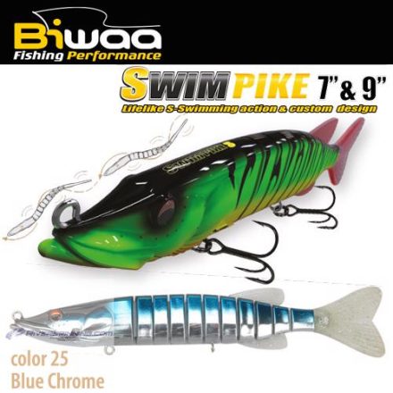 BIWAA SWIMPIKE SS 7" 18cm 26gr 25 Blue Chrome