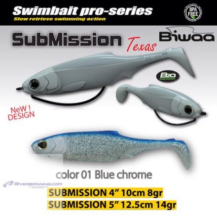 BIWAA SUBMISSION 4" 10cm 01 Blue Chrome