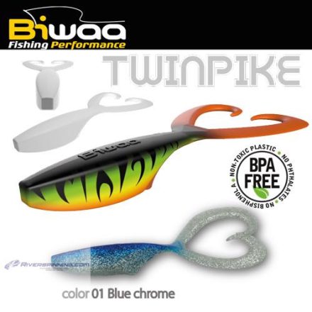 BIWAA TWINPIKE 6" 15cm 24gr 01 BlueChrome