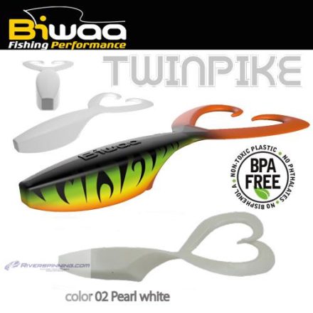 BIWAA TWINPIKE 6" 15cm 24gr 02 Pearl White