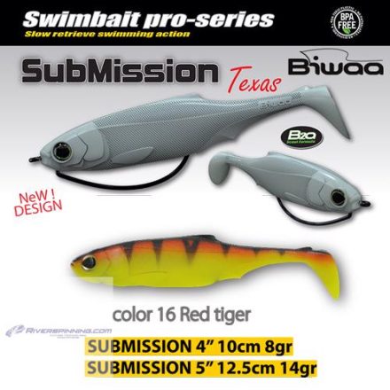 BIWAA SUBMISSION 4" 10cm 16 Red Tiger