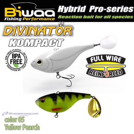 BIWAA DIVINATOR KOMPACT 90 9cm 55gr 05 Yellow Perch