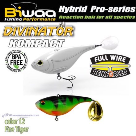 BIWAA DIVINATOR KOMPACT 90 9cm 55gr 12 Fire Tiger