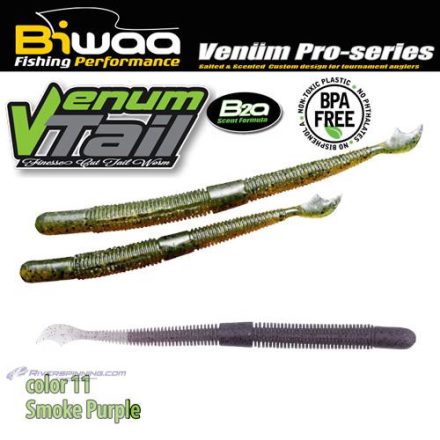 BIWAA VENUM TAIL 4" 10cm 11 Smoke Purple