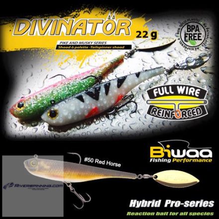 BIWAA DIVINATOR JUNIOR 14cm 22gr 50 Red Horse