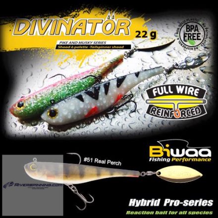 BIWAA DIVINATOR JUNIOR 14cm 22gr 51 Real Perch