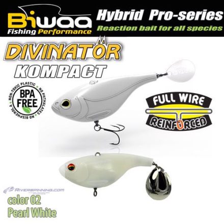 BIWAA DIVINATOR KOMPACT 50 5cm 20gr 02 Pearl White