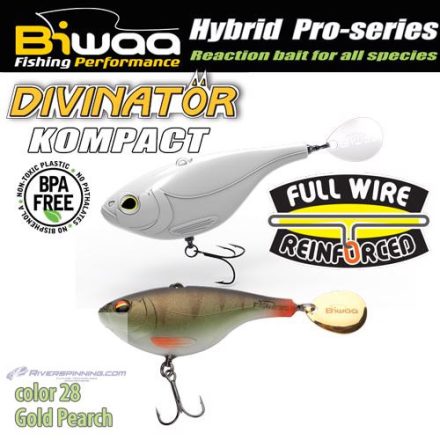 BIWAA DIVINATOR KOMPACT 50 5cm 20gr 28 Gold Perch