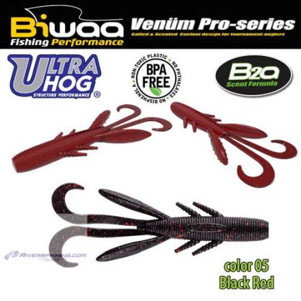 BIWAA ULTRA HOG 4" 10cm 05 Black & Red