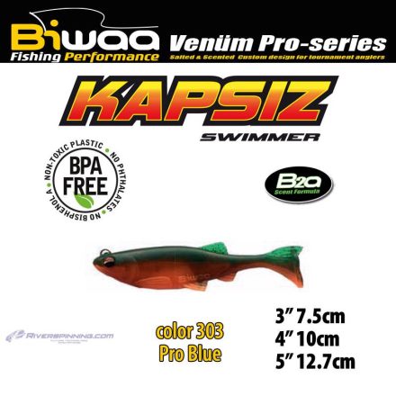 BIWAA KAPSIZ 3" 7.5cm 201 Fire Tiger