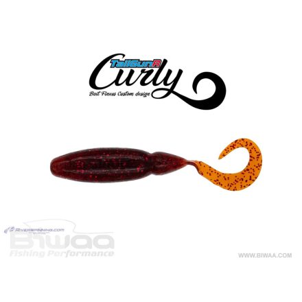 BIWAA TAILGUNR CURLY 2.5" 6.3cm 012 Bloodworm Texas Craw