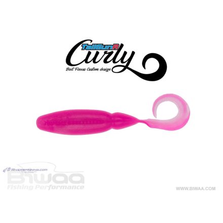 BIWAA TAILGUNR CURLY 2.5" 6.3cm 304 Pink Ice