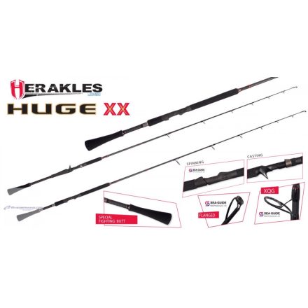 HUGE XX HHC1-730H BAITCAST 7'3" 220cm 1-4 30-120gr Heavy