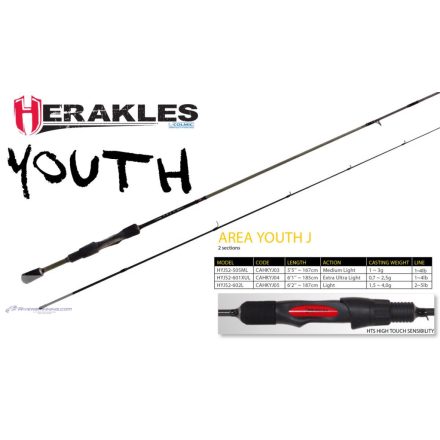 YOUTH TROUT AREA J HYJS2-601XUL 6'1" 187cm 0.7-2.5gr Extra Ultra Light